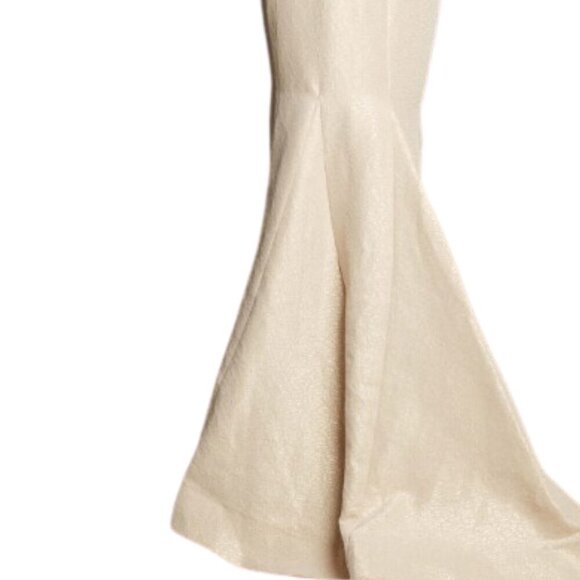 NWT Jovani 06831 Crepe Mother of the Bride Dress Champagne Size 2 - Picture 4 of 8